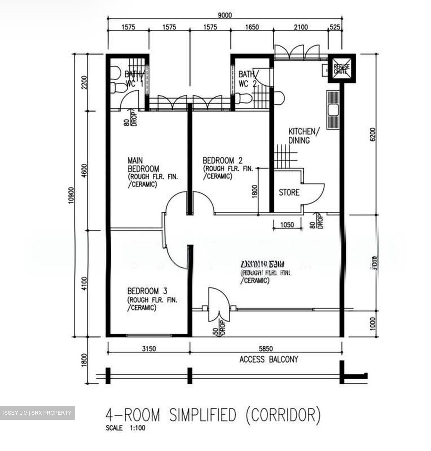 Blk 605 Hougang Avenue 4 (Hougang), HDB 4 Rooms #541993401